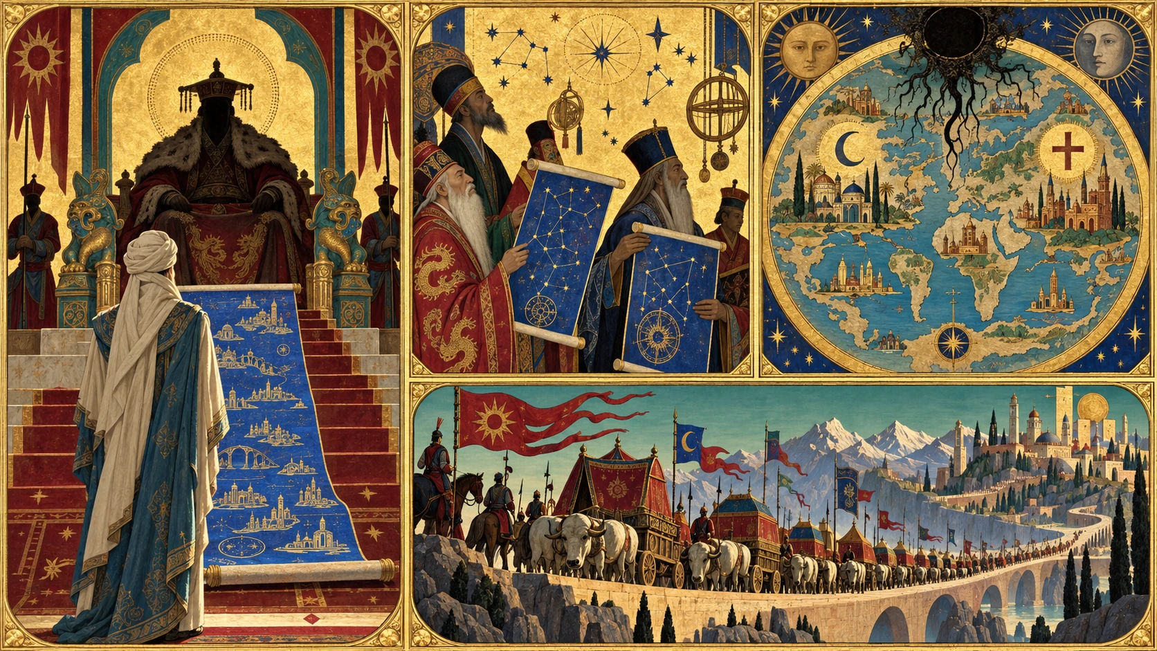 El Gran Khan y Marco Polo