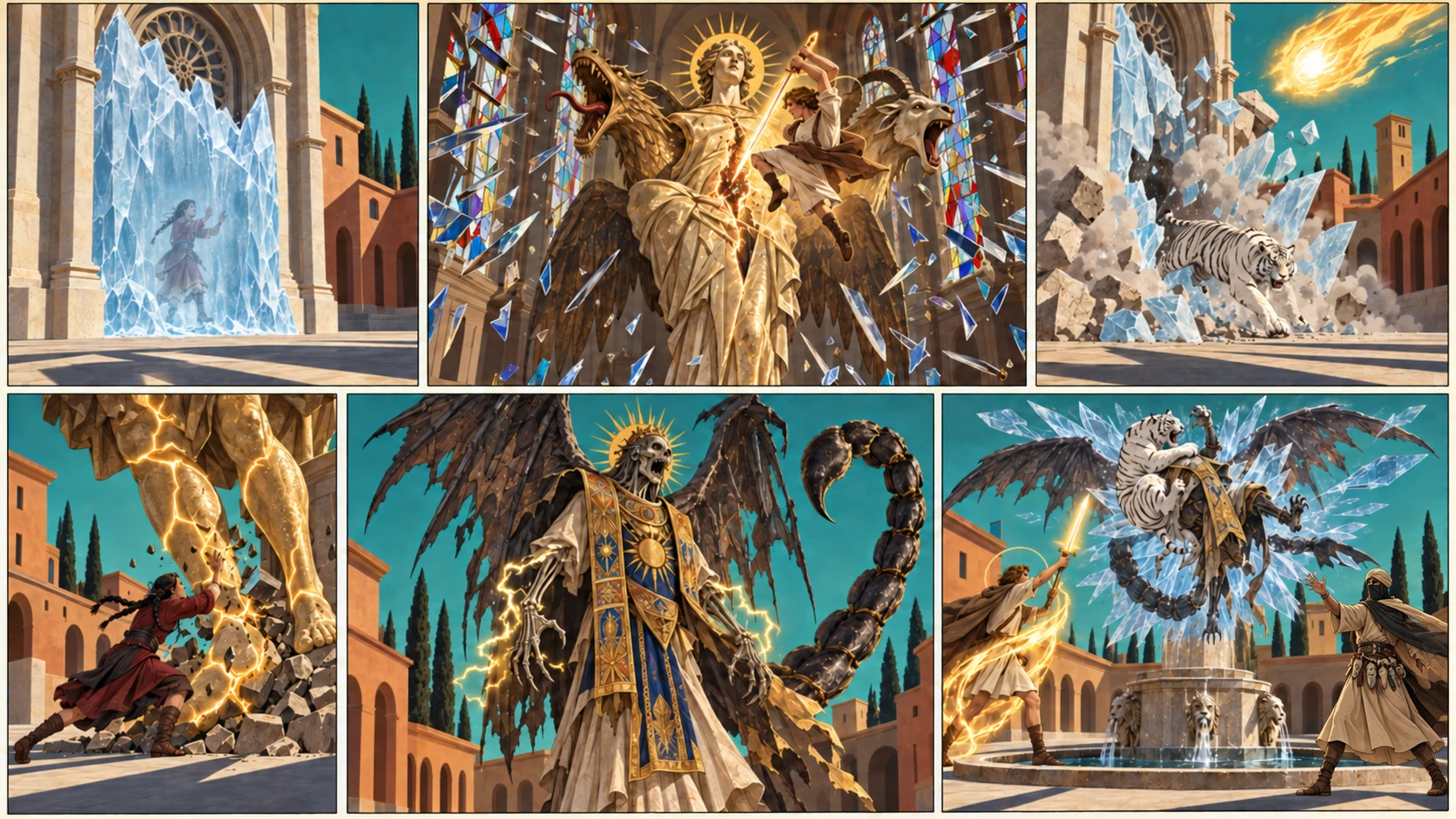 La batalla de la plaza del templo